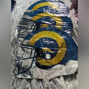 Los Angeles Rams | Giant Helium Helmet Balloons, 5 count, new